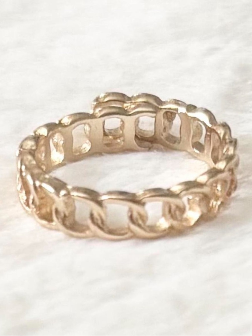 5/$8 🩷 MUST BUNDLE Gold Chain Link Women's Band Ring - Elegant Fashion Jewelry